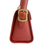 UNGARO Sac en cuir rouge, finitions dorées, rouge