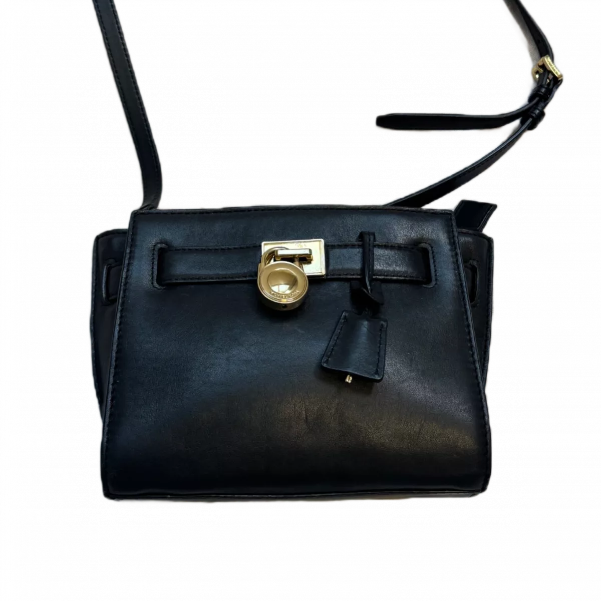 MICHAEL KORS Sac bandoulière noir avec cadenas et clés