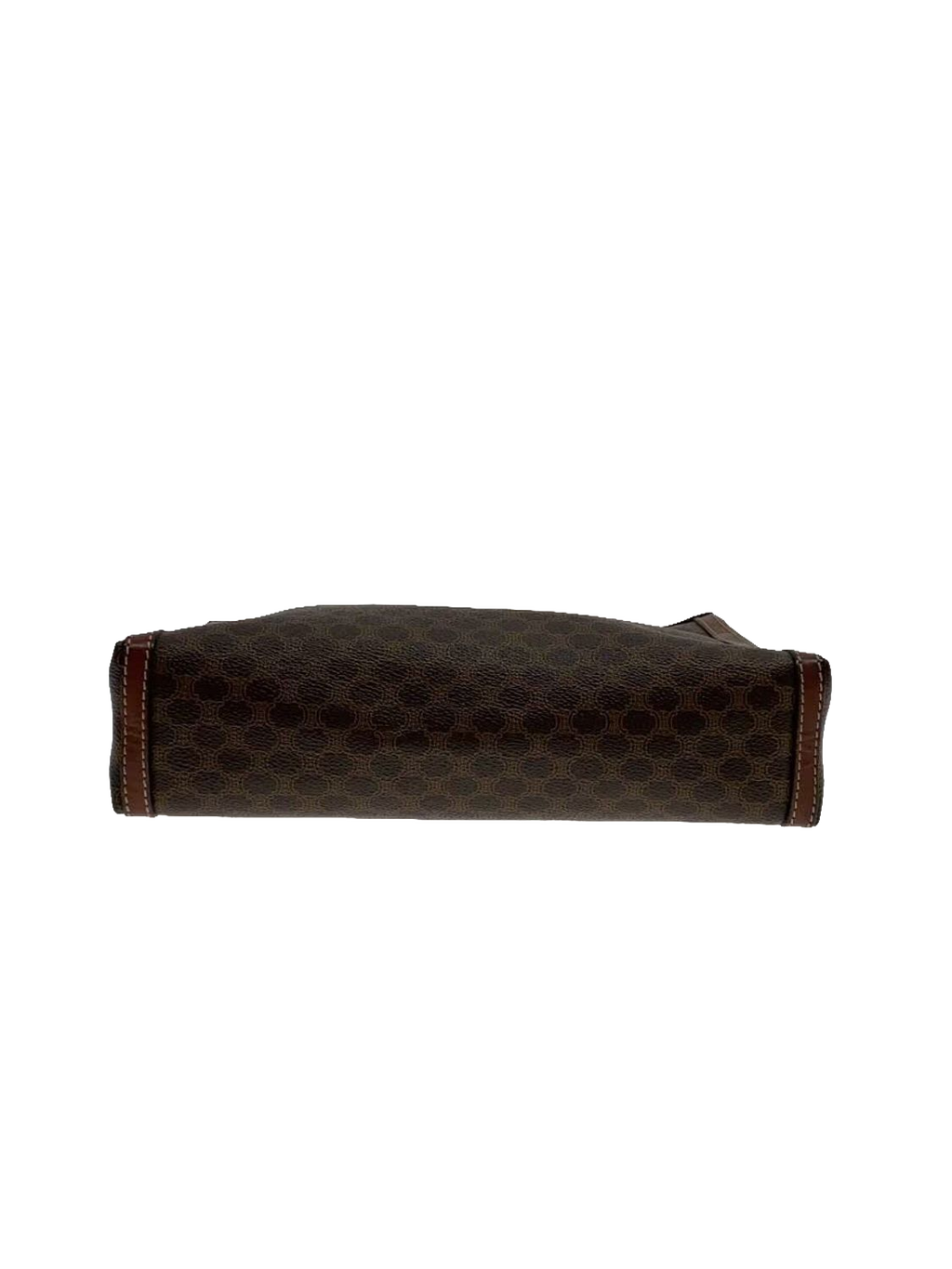 CÉLINE Pochette clutch toile Macadam marron