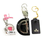 Assorted Brand Keychain Lot: Rawhide, CH, Dooney & Bourke, Trussardi, Firenze