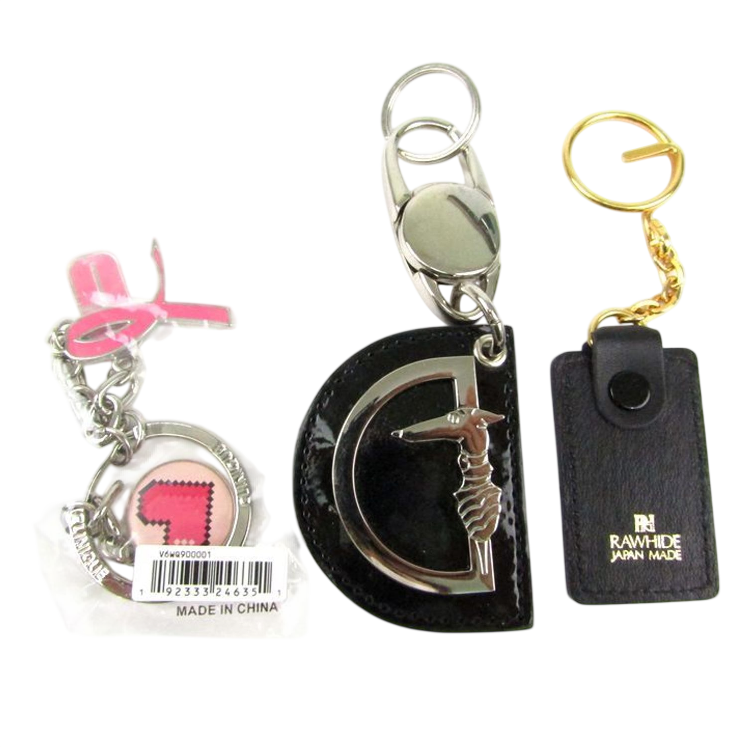 Assorted Brand Keychain Lot: Rawhide, CH, Dooney & Bourke, Trussardi, Firenze