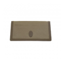 SAINT LAURENT Portefeuille long YSL toile beige&marron