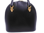 Ungaro Black Leather Top Handle Handbag