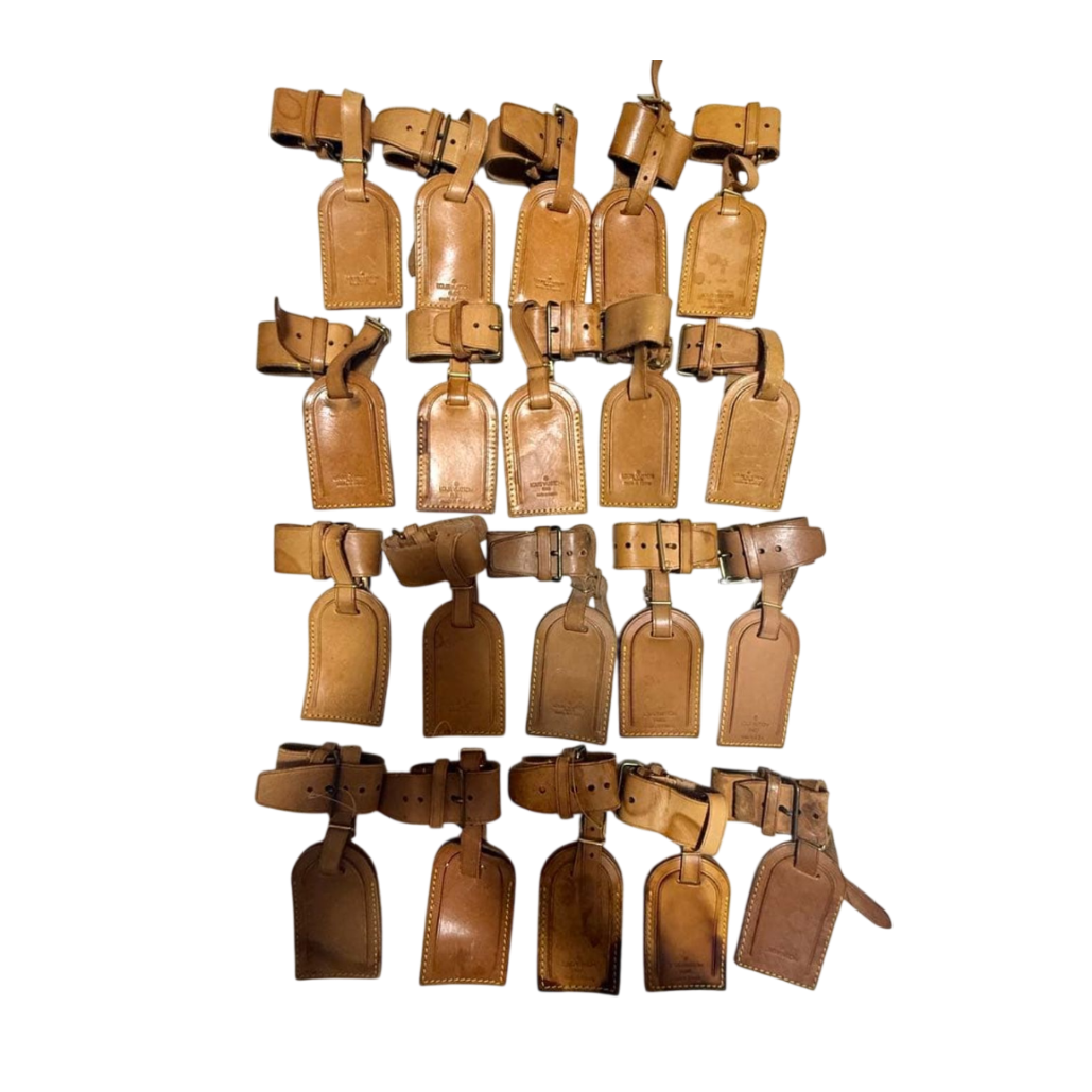 LOUIS VUITTON Vachetta Leather Luggage Tags