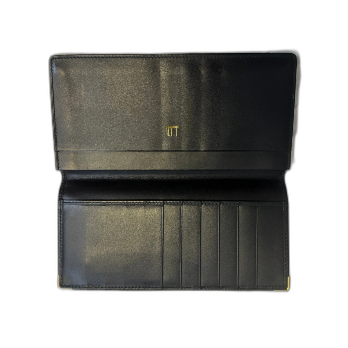 DUNHILL Portefeuille long noir dunhill avec logo doré