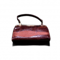 MULTI-MARQUES Sac crocodile soirée pm années 1960 ou 1970 fermoir doré viennois