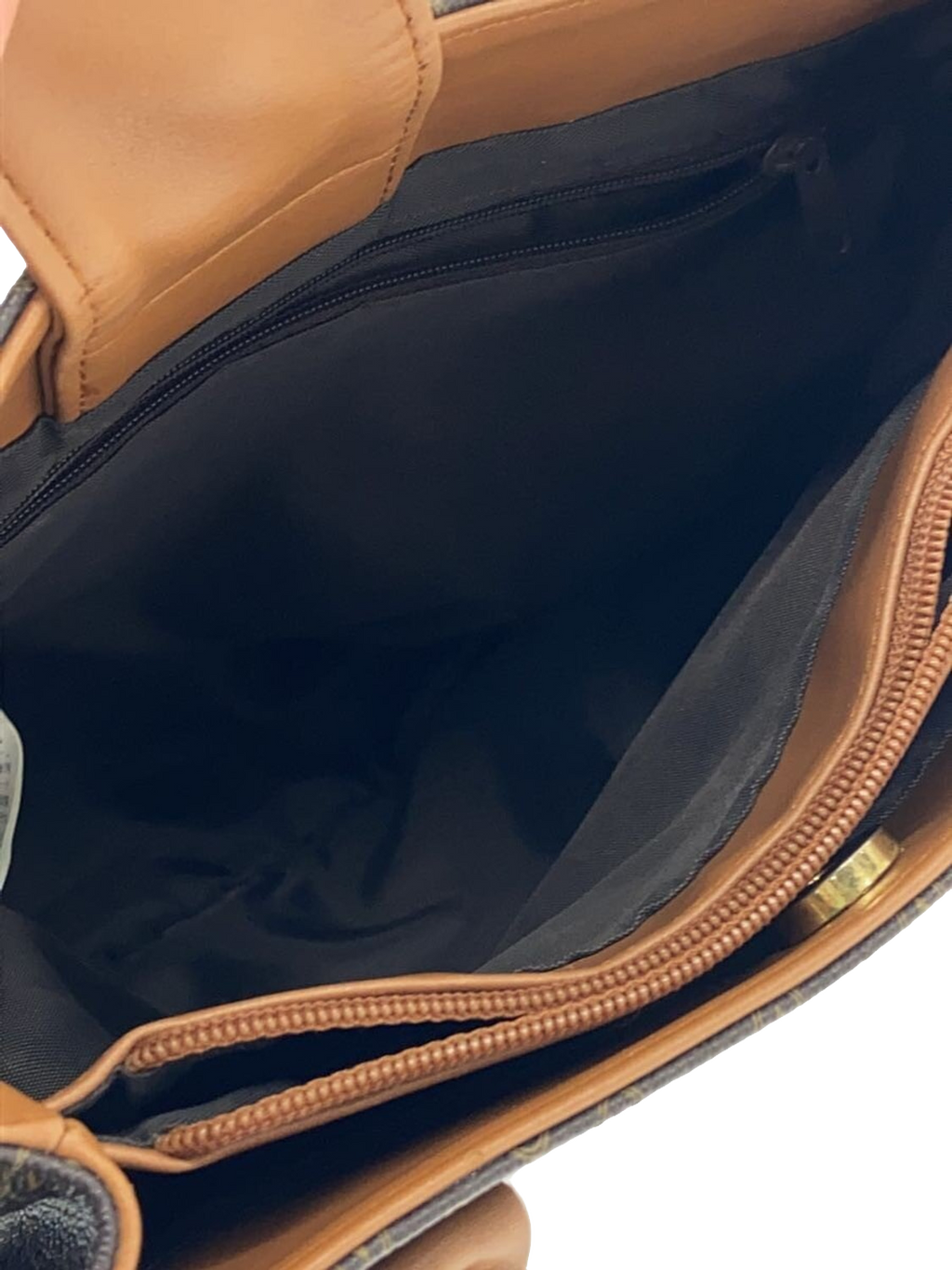 VALENTINO Garavani Sac tote toile monogramme V marron cuir camel