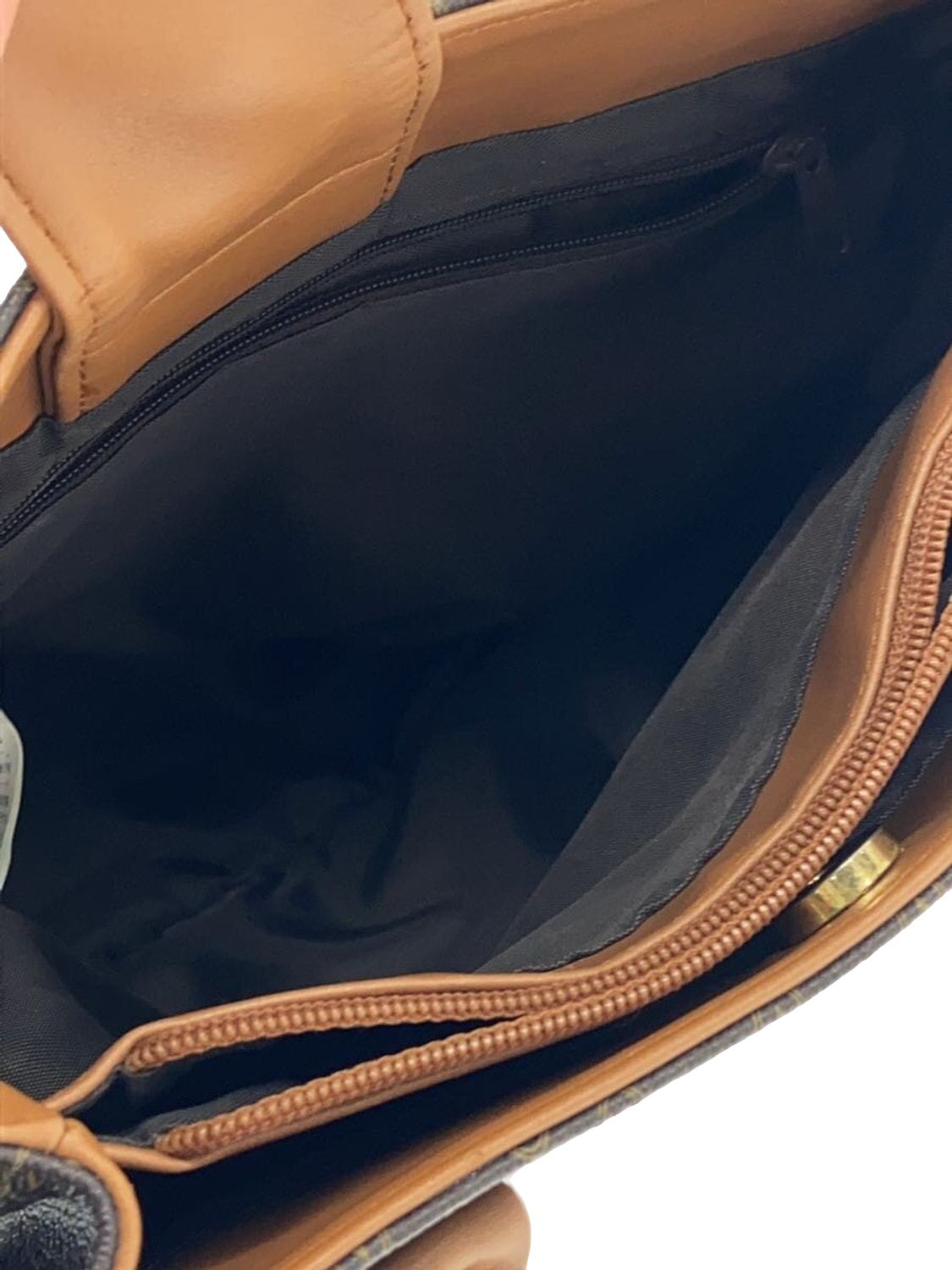 VALENTINO Garavani Sac tote toile monogramme V marron cuir camel