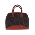 PIERRE CARDIN Sac à main Pierre Cardin imprimé intégral, marron et vert