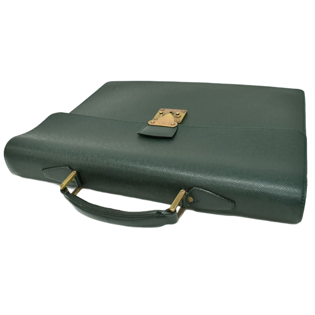 LOUIS VUITTON Porte-document LV Moscova vert taiga épicéa