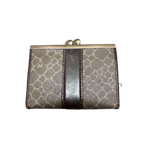 NINA RICCI Porte-monnaie fermeture à fermoir marron gris