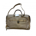 TORY BURCH Sac beige avec bandoulière et logo argenté