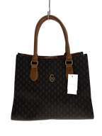 VALENTINO Garavani Sac tote toile monogramme V marron cuir camel