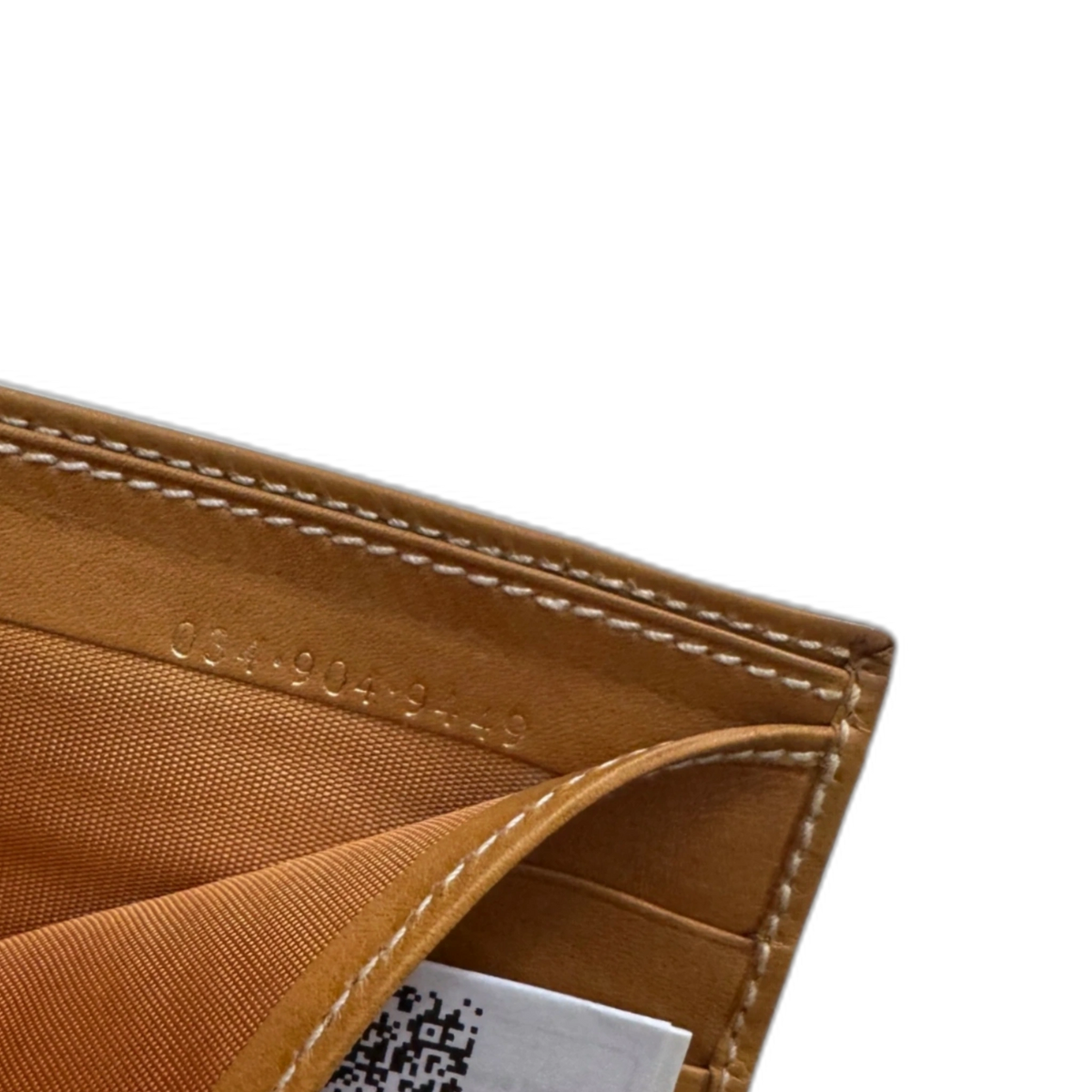 GUCCI Portefeuille Gucci Monogram GG et cuir vachette or
