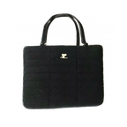 COURRÈGES Sac à main Courrèges noir en velours, formel
