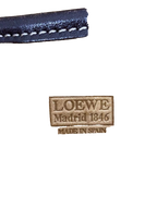 LOEWE Sac bandoulière suède kaki / cuir marron