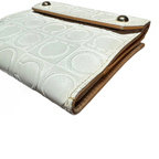 FERRAGAMO Portefeuille blanc à deux volets en relief