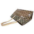FERRAGAMO Sac fourre-tout Salvatore Ferragamo en vinyle marron logo ferragamo monogramé