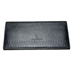 Giovanni Valentino Wallet Black Leather Long Bifold Italian Designer Vintage
