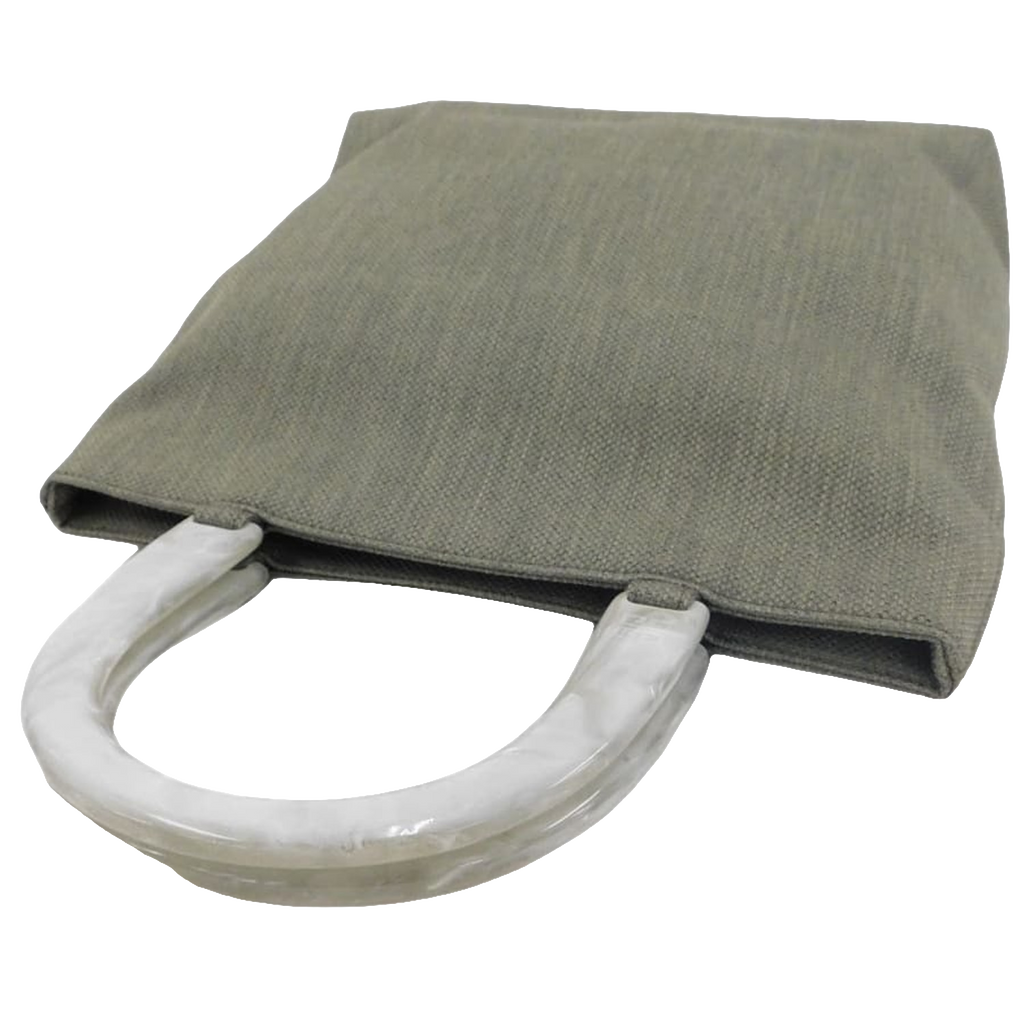 Givenchy Handbag Medium Grey Maroquinerie Canvas Acrylic Handle