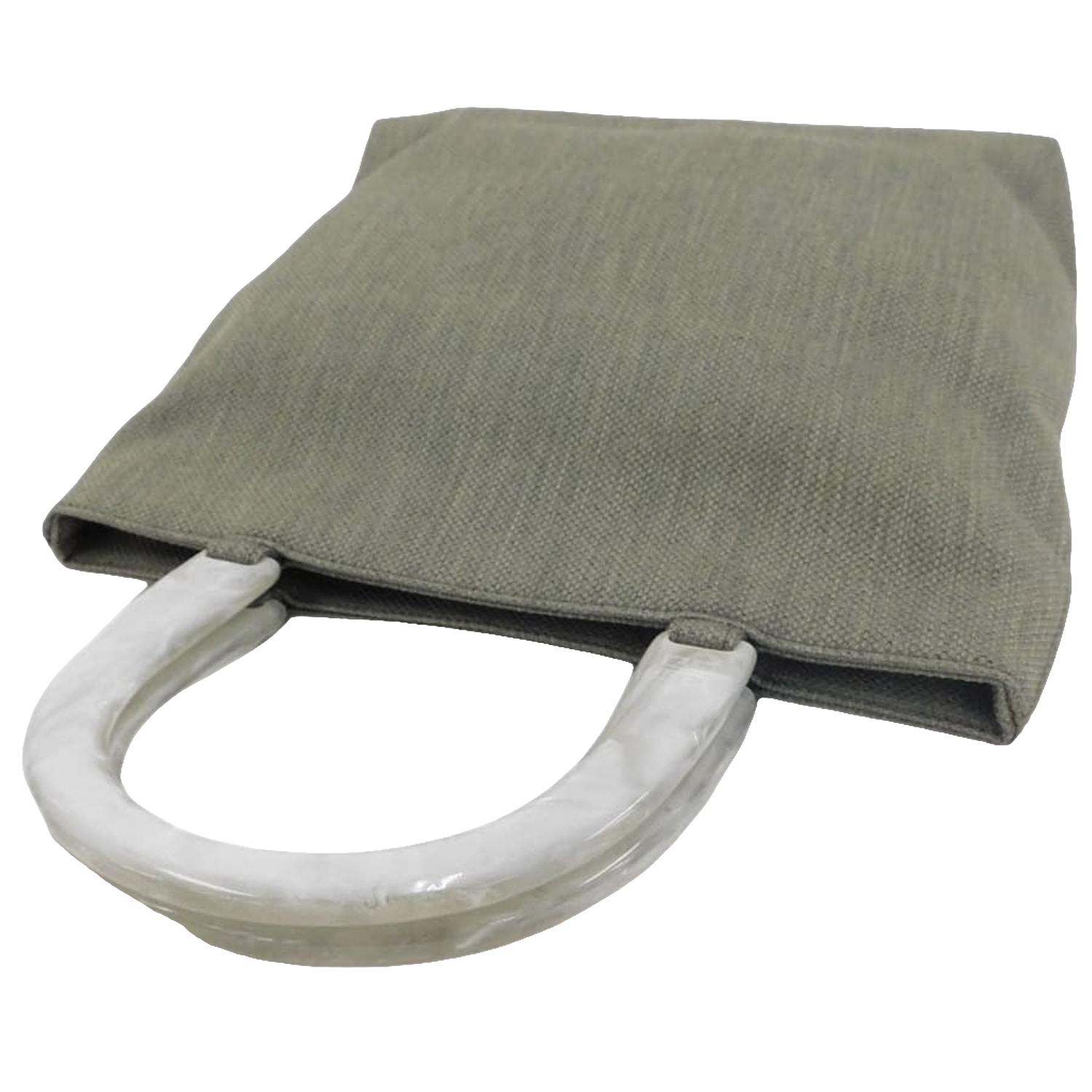 Givenchy Handbag Medium Grey Maroquinerie Canvas Acrylic Handle