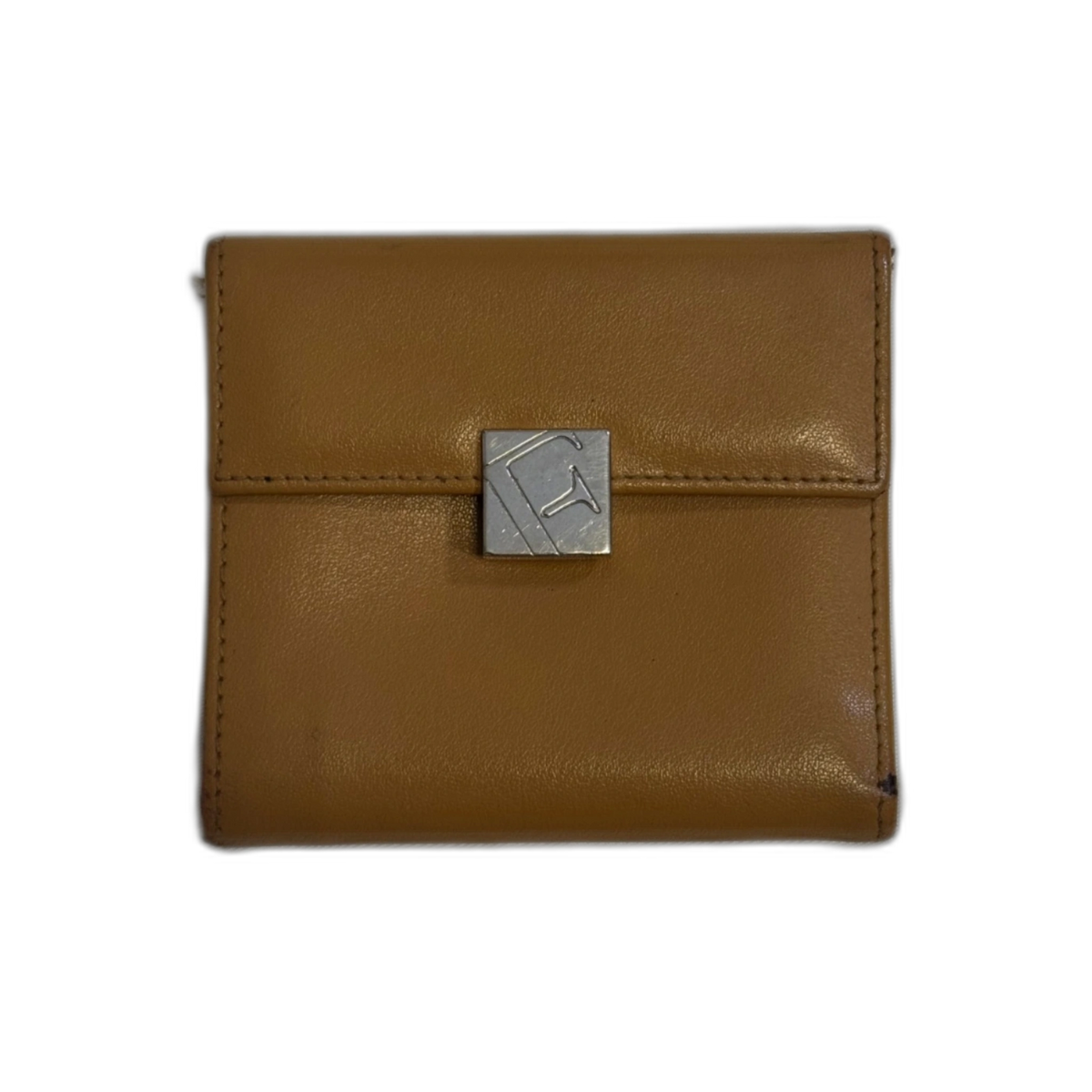 Autre Portefeuille Furla marron camel logo F argenté