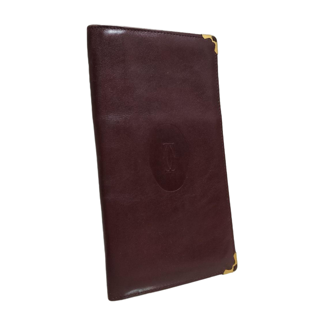 CARTIER Portefeuille long ligne must bordeaux