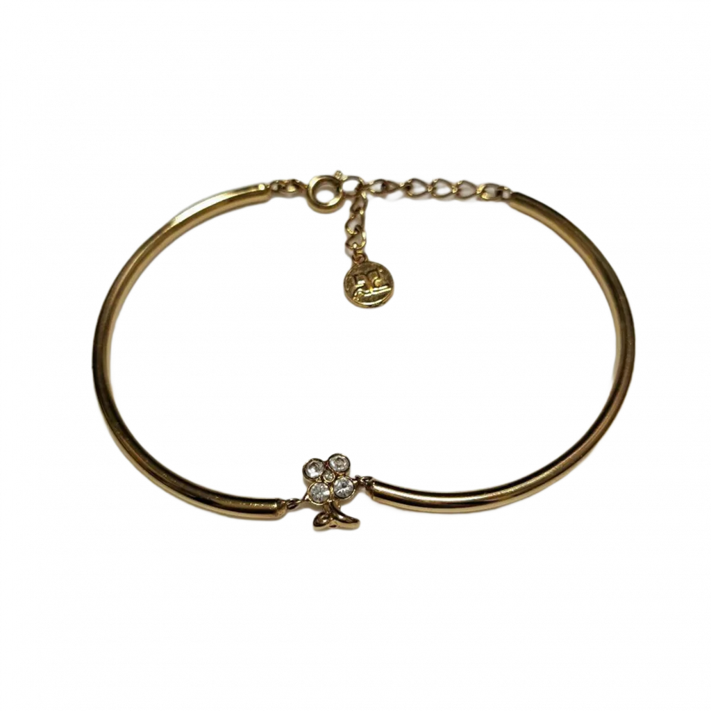 COURRÈGES Bracelet raisin en or strass