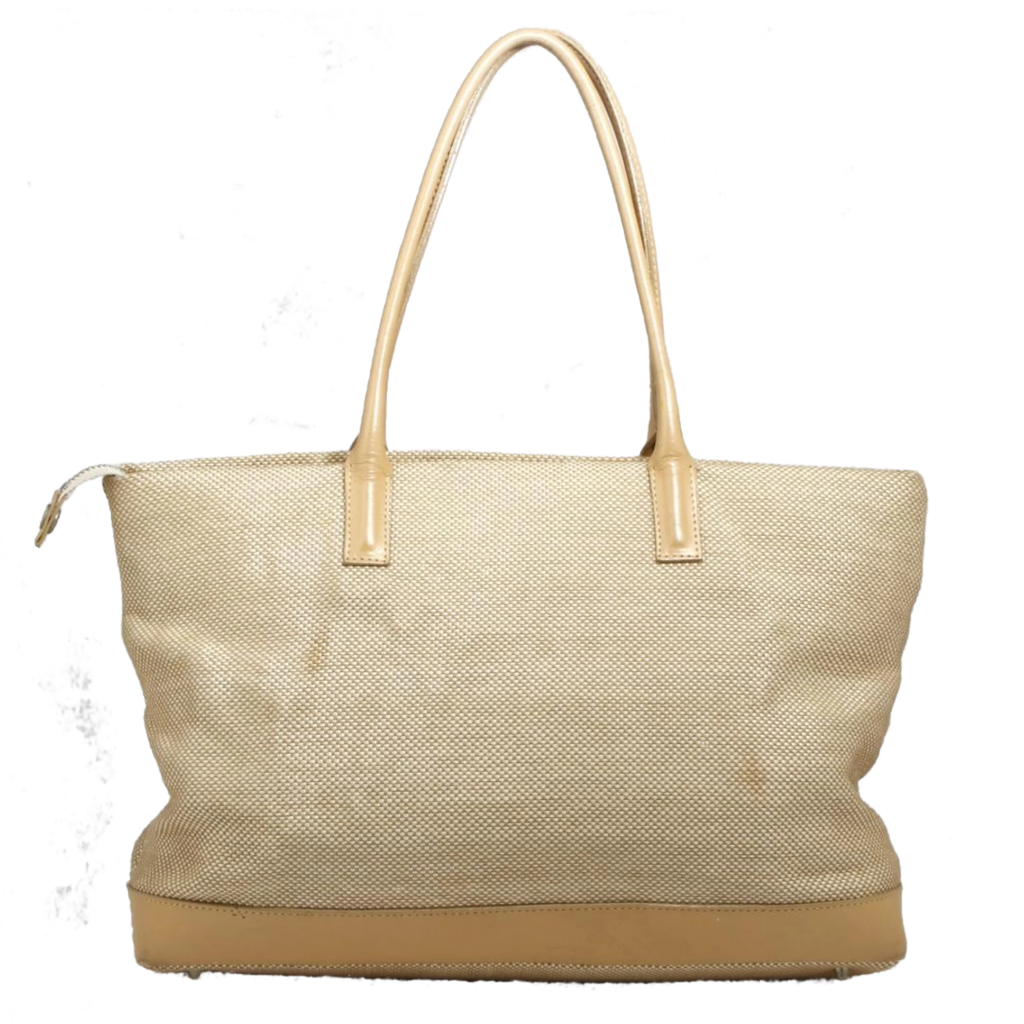 COURRÈGES Sac cabas beige Cg1735, grande capacité A4
