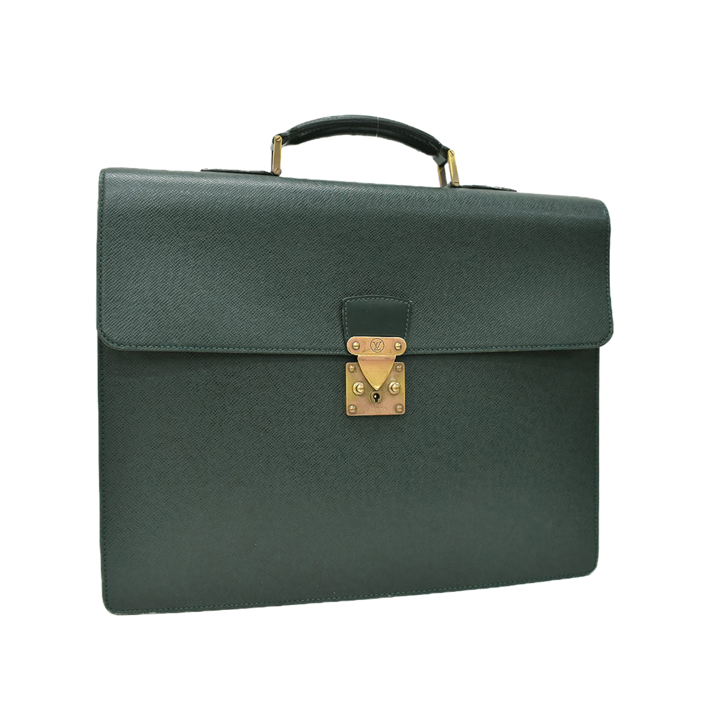 LOUIS VUITTON Porte-document LV Moscova vert taiga épicéa