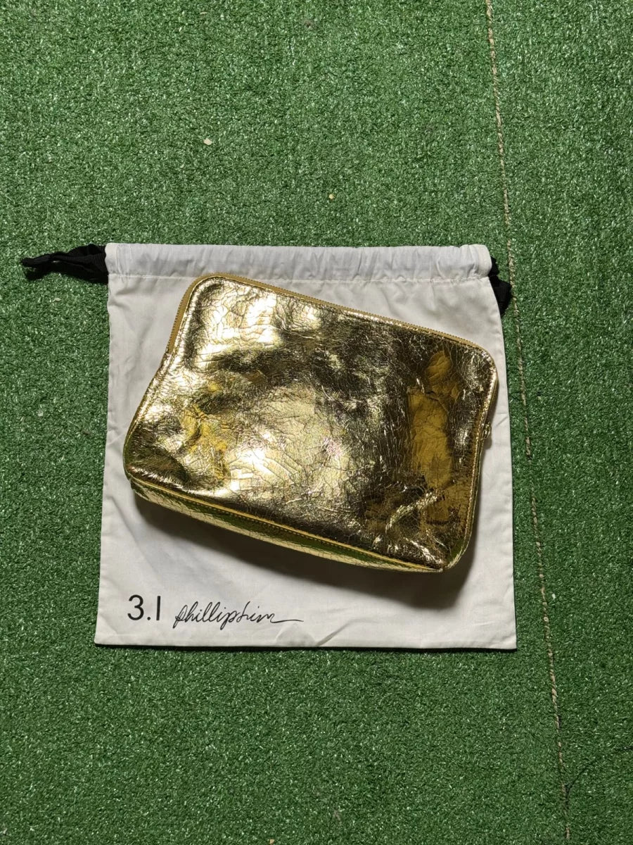 Autre Pochette 3.1 Phillip Lim en cuir doré avec dustbag