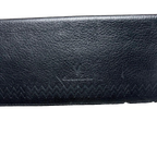 Giovanni Valentino Wallet Black Leather Long Bifold Italian Designer Vintage
