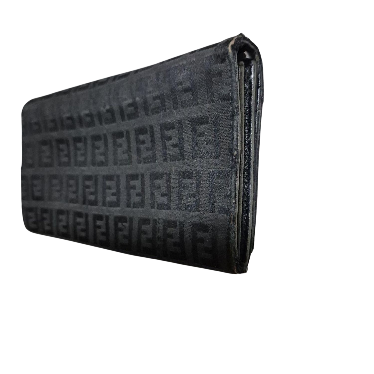 Fendi Black Zucca Monogram Bifold Wallet