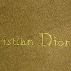DIOR Écharpe à franges Christian Dior pour femme kaki