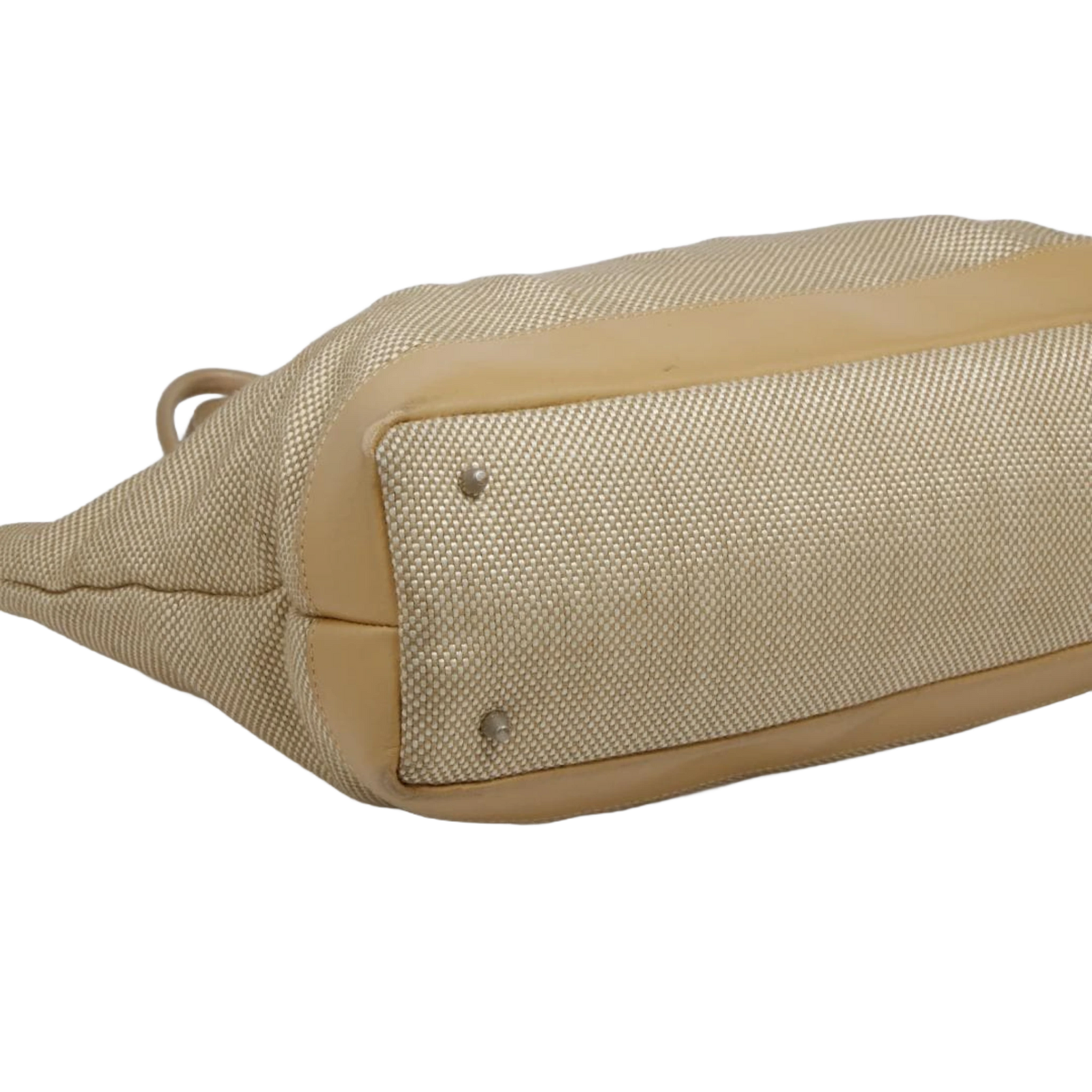 COURRÈGES Sac cabas beige Cg1735, grande capacité A4