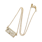 GIVENCHY Collier en or, logo, bijoux en strass, en excellent état