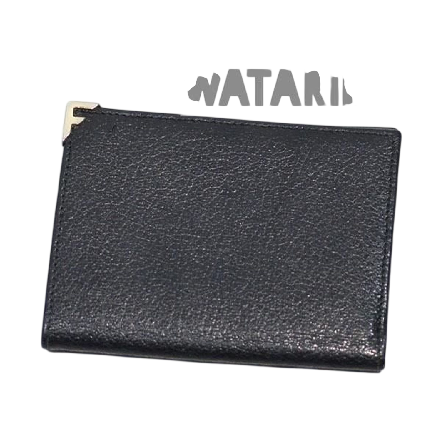 Salvatore Ferragamo Black Leather Bifold Wallet
