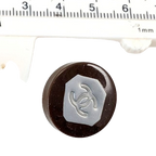 Chanel Earrings Brown Silver Vintage 1999 Spring Collection Clip-On CC Logo
