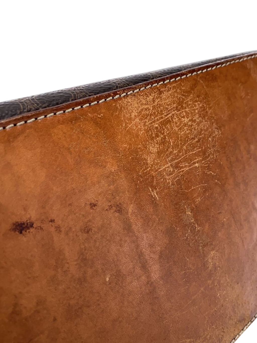 CÉLINE Paris Sac tote à main toile Macadam marron dôme