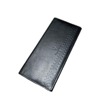 Giovanni Valentino Wallet Black Leather Long Bifold Italian Designer Vintage