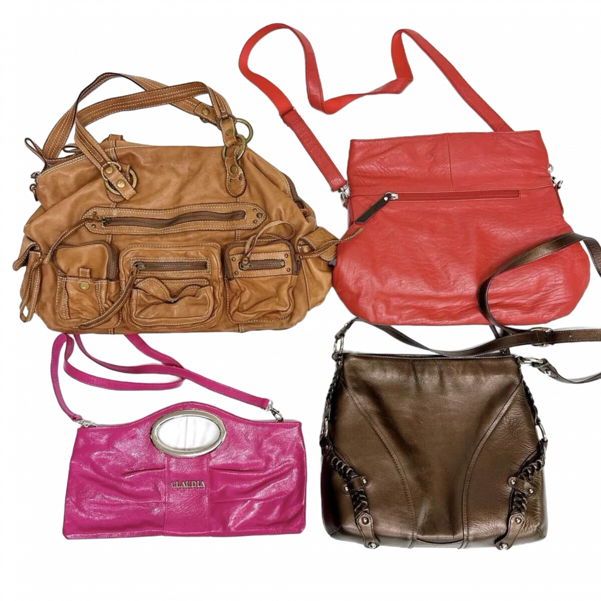 LOTX24 sacs et portefeuilles multimarque de luxe chloé,courreges,givenchyect (à l'unité)