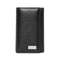 Salvatore Ferragamo Black Textured Leather Key Case