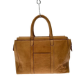 COURRÈGES Sac malette cuir naturel effet bambou