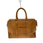 COURRÈGES Sac malette cuir naturel effet bambou