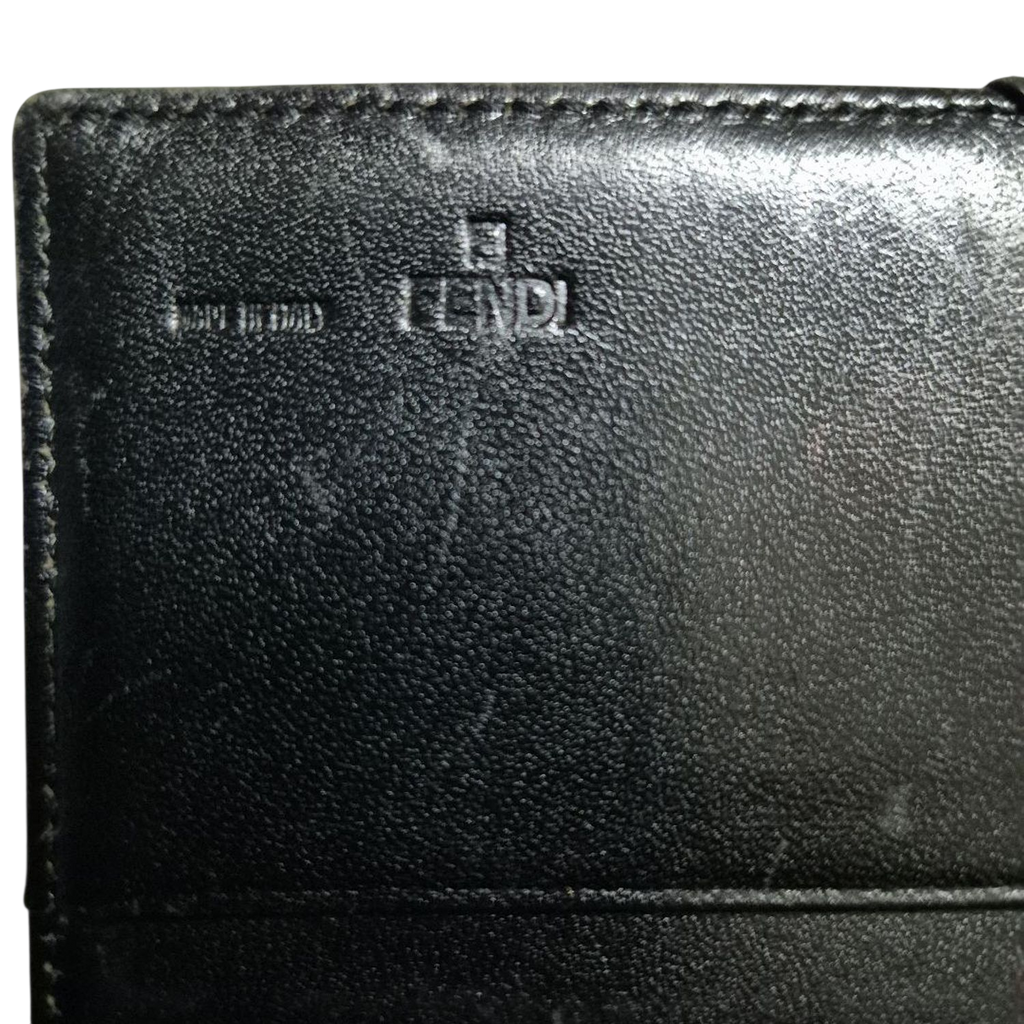 Fendi Black Zucca Monogram Bifold Wallet