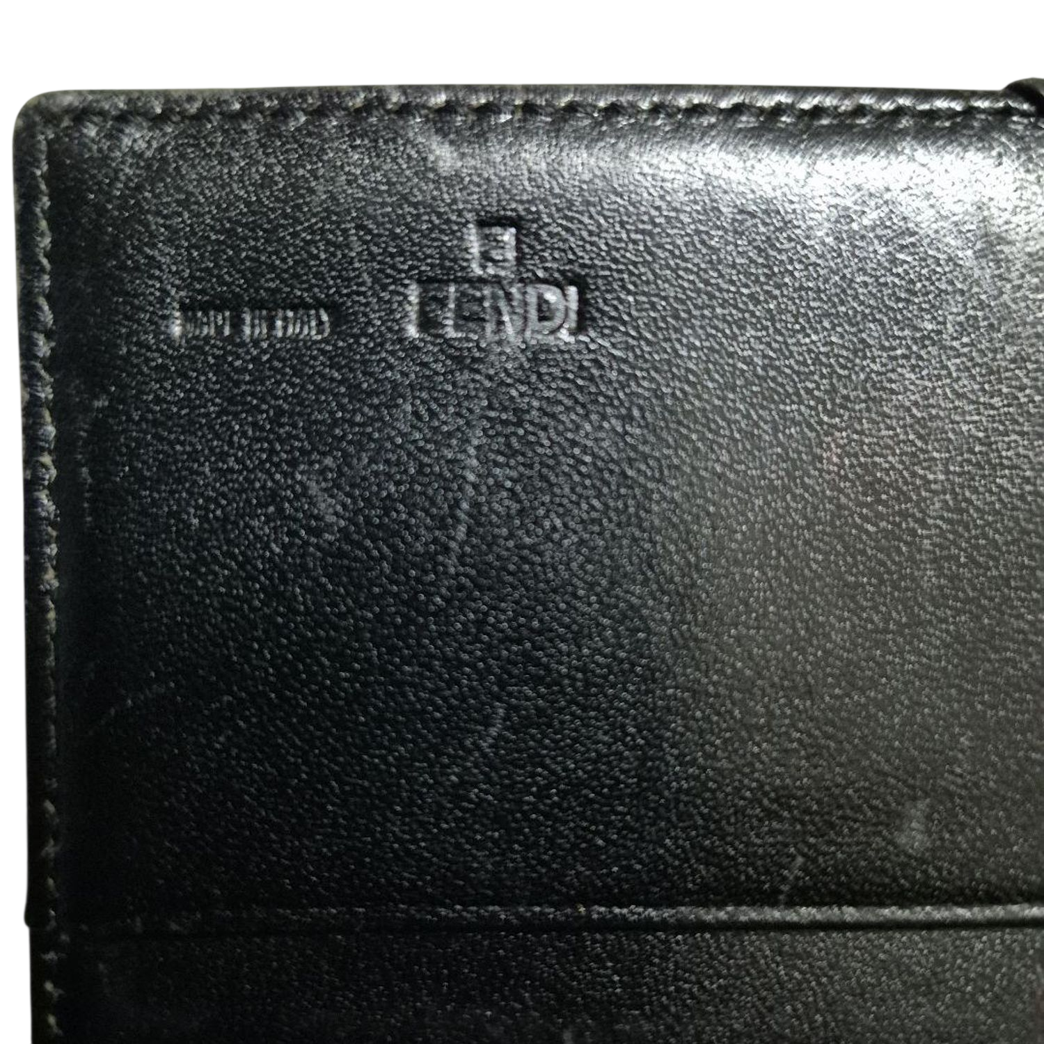 Fendi Black Zucca Monogram Bifold Wallet