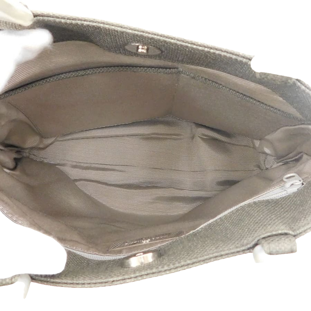 Givenchy Handbag Medium Grey Maroquinerie Canvas Acrylic Handle