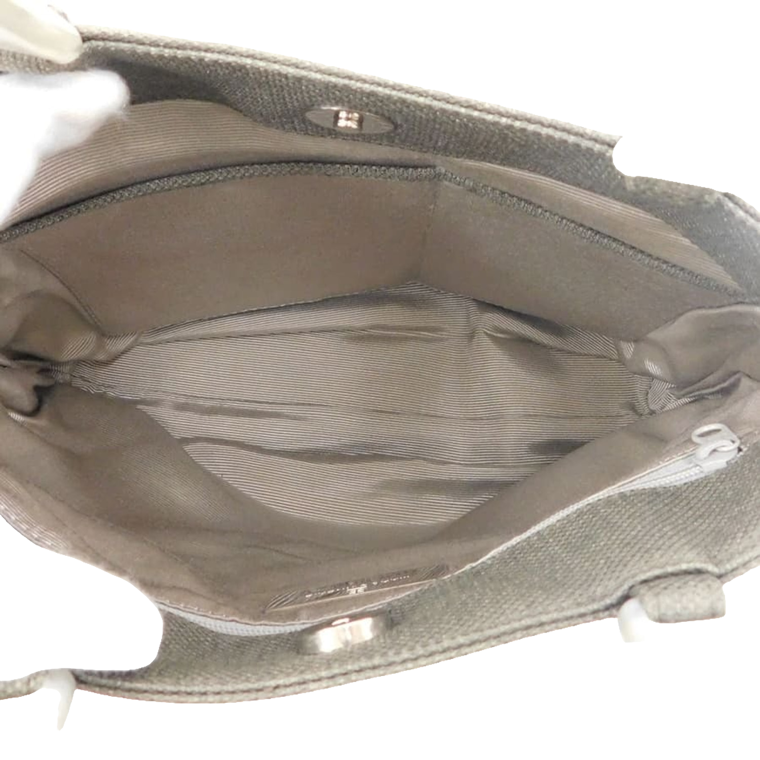 Givenchy Handbag Medium Grey Maroquinerie Canvas Acrylic Handle
