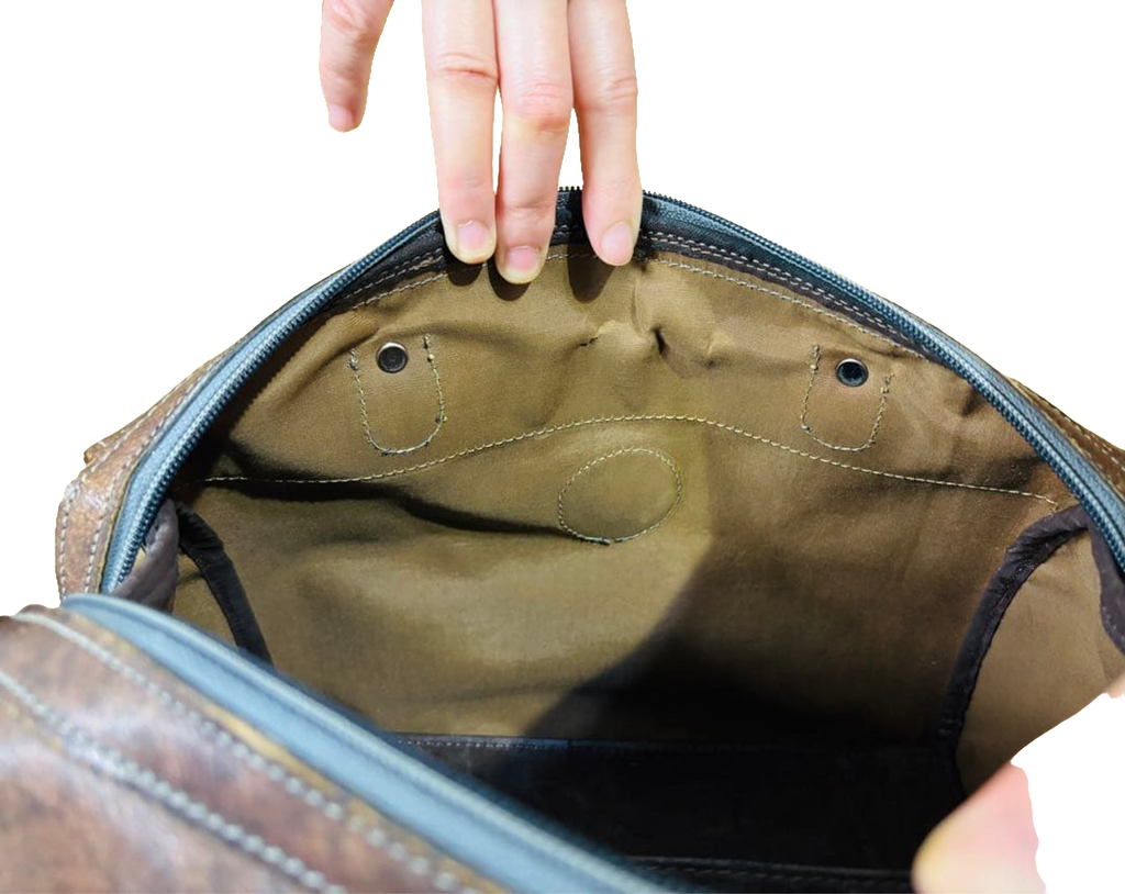 Ungaro Handbag Brown Grey Vintage Monogram Boston Satchel Top Handle Bag