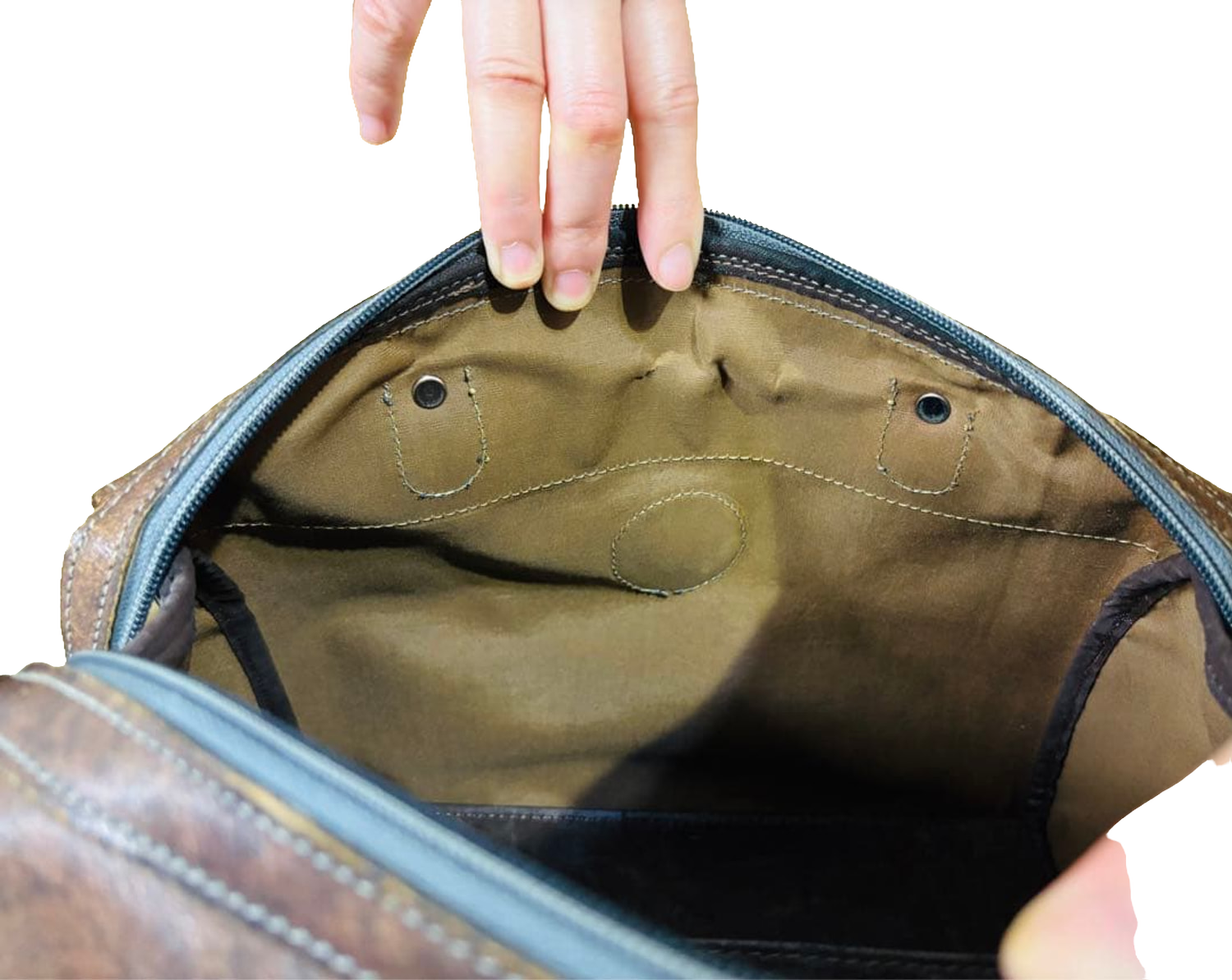Ungaro Handbag Brown Grey Vintage Monogram Boston Satchel Top Handle Bag